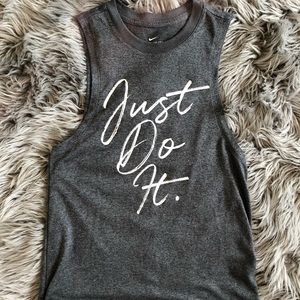 Nike grey muscle tank top